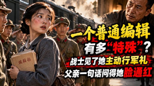 一个普通编辑有多“特殊”?战士见了她主动行军礼,父亲一句话问得她脸通红