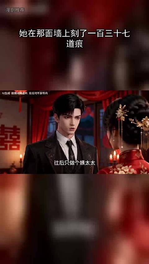 她在墙上刻下一百三十七道痕